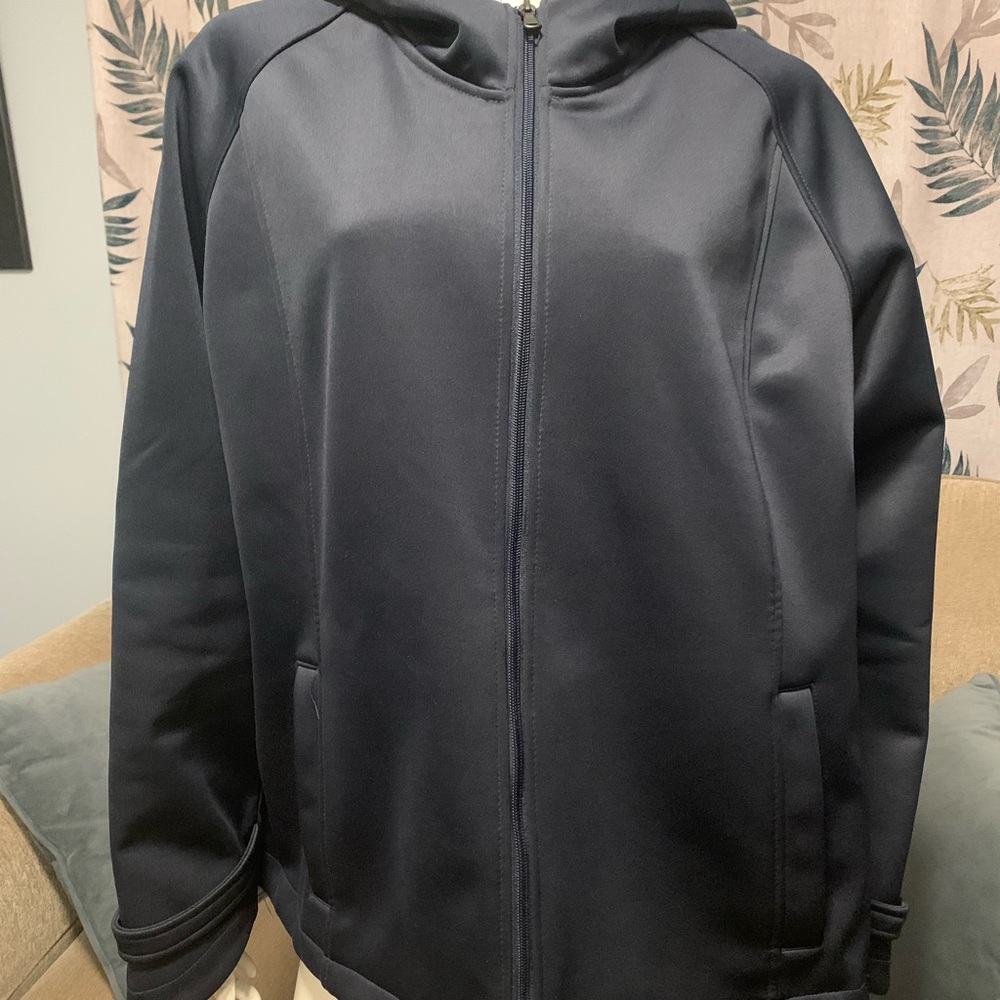 Ladies Navy Soft-shell Jacket